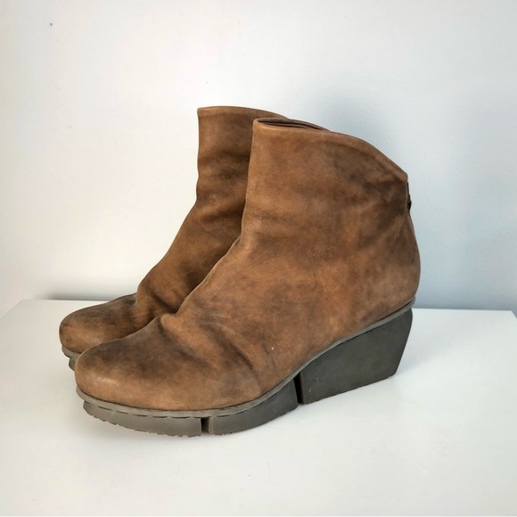 Trippen Swift Wedge Bootie Sz 38 US 7.5-8 country western‎ artsy luxury boho - Picture 1 of 15